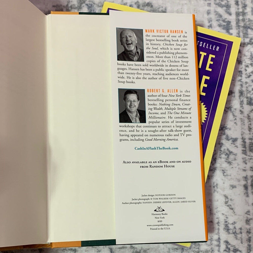 The One Minute Millionaire and Cash in a Flash Book Set- Mark Victor Hansen - Picture 5 of 6